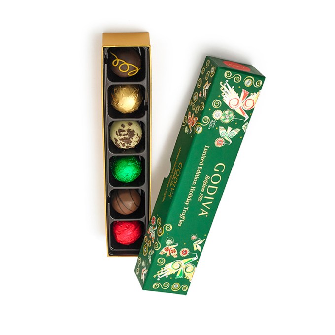 Godiva Assorted Chocolate Holiday Truffle Flight